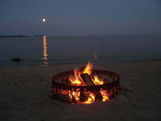 full moon & fire_full