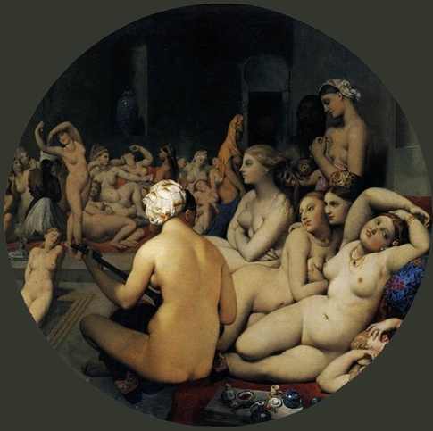 turkish bath, Ingres