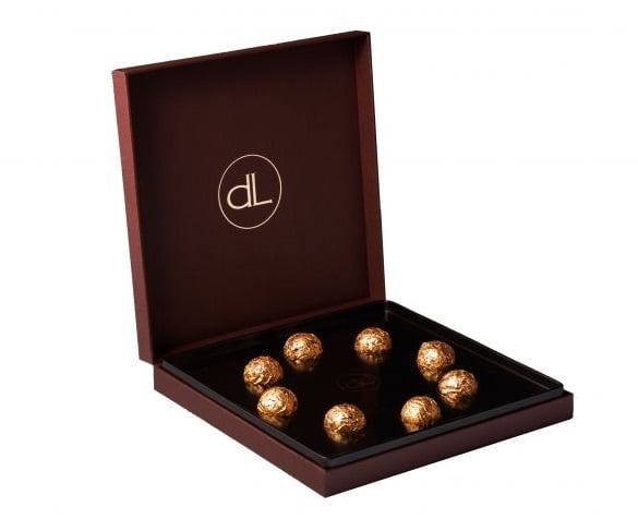 3. DeLafée of Switzerland’s Gold Chocolate Box (8 chocolates)