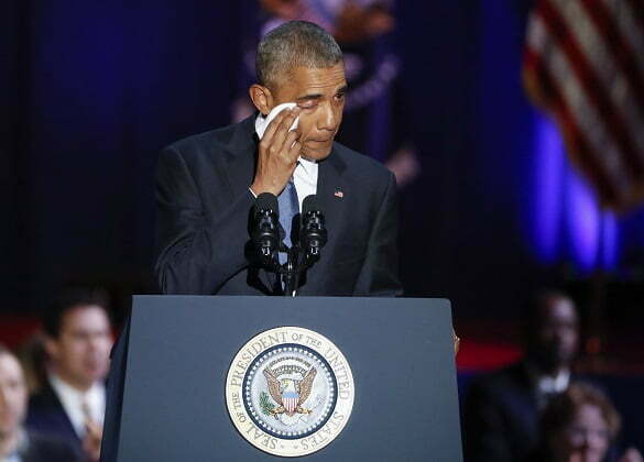 US President Barack Obama delivers his farewell address