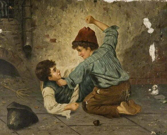 Lodi, Gaetano, 1830-1886; Boys Fighting